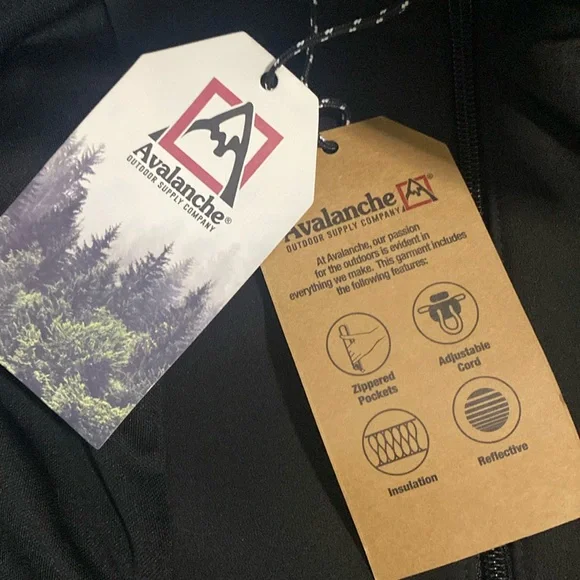 NWT Avalanche Women’s Lined Hooded Black Soft Shell Jacket Size S Fits Like XS - Picture 14 of 15